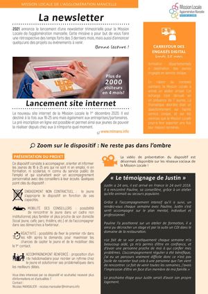 Newsletter Mission Locale #1