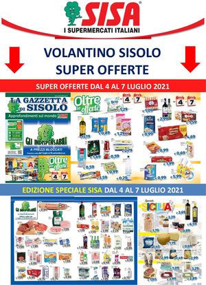Volantino SISA Marsala dal 4 al 7 Luglio 2021