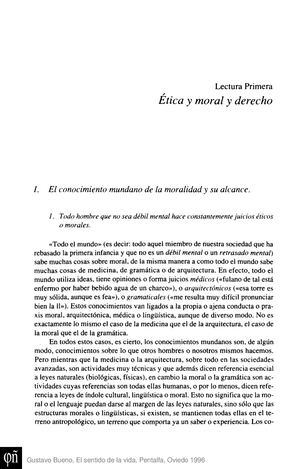 Etica, Moral Y Derecho