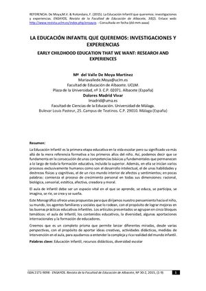 Dialnet La Educacion Infantil Que Queremos 5386346