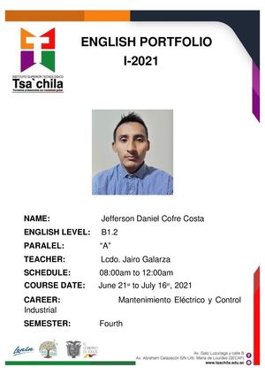 Portafolio INSTITUTO SUPERIOR TECNOLOGICO TSACHILA