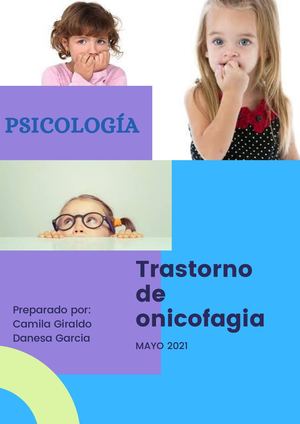 Trastorno De Onicofagia