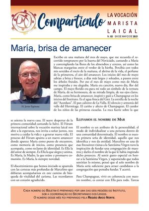 Boletín Del Laicato Marista – Secretariado De Laicos Número 02 – 31 De Mayo De 2021 – Región Arco Norte