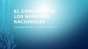 El conjunto de los racionales