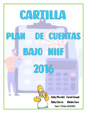 Cartilla Plan De Cuentas