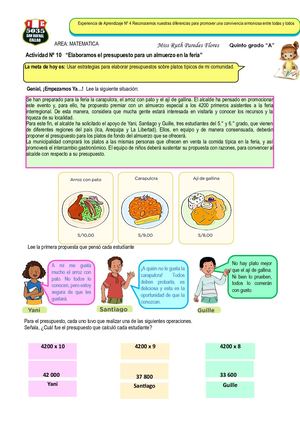 Actividad Nº 10 Matematica Fabri