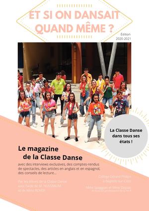 Le Magazine De La Classe Danse 2020-21