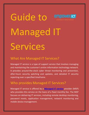 Guide To Managed It Services