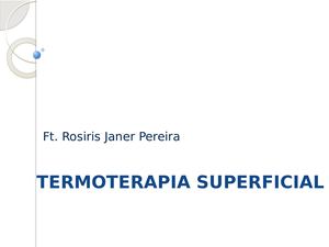 Termoterapia Superficial