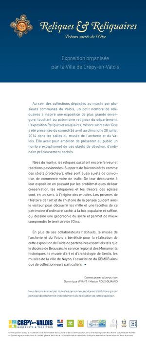 Roll up Reliques & Reliquaires © art, culture et foi - Diocèse de Beauvais