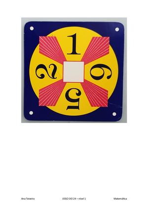Jogo do 24 - Nível 1