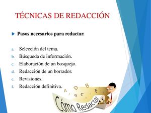 Técnicas De Redacción