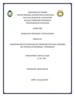 Estrategia de Formación Ética