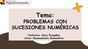 Clase 5 Problemas Con Sucesiones Numéricas