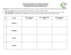 Metas A Corto, Mediano Y Largo Plazo