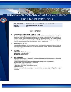 115 Psicología Evolutiva Del Adulto
