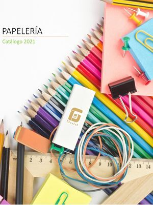Catálogo Papelería 2021