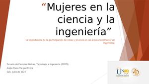 Mujeres En La Ciencia Y La Ingeniería