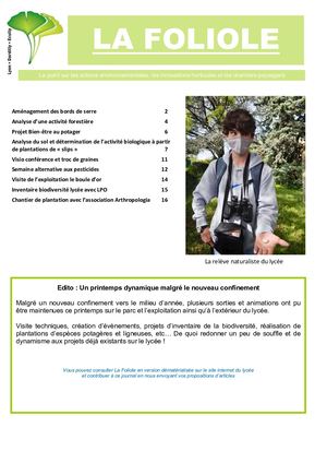 La Foliole Juin 2021
