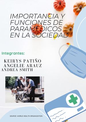 Copia De Importancia Y Funciones De Paramedicos En La Sociedad