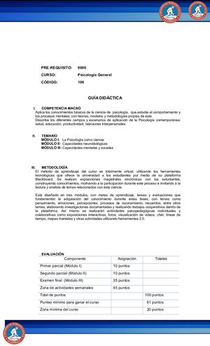 Psicología General