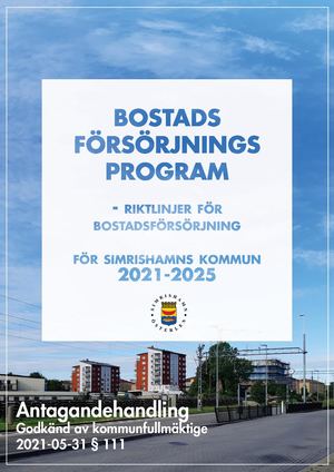 Bostadsförsörjningsprogram 2021-2025
