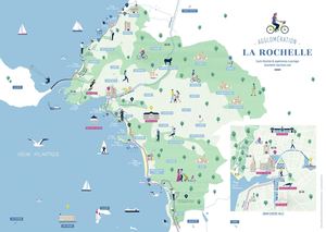 Carte Illustrée Agglomération La Rochelle
