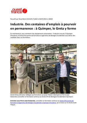 Of #Industrie Mi Et Auto Quimper 5juil21