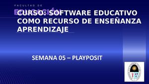 Semana 05 – Playposit