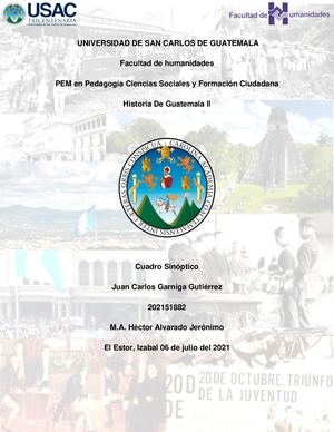 Ensayo y Cuadro Sinóptico