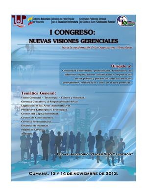 MEMORIAS I CONGRESO GERENCIA-GRUPO GTO