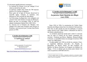 AMFAR A15 445 La paroisse Saint Stanislas des Blagis 1936