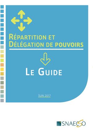 Guide Répartition Et Délégation De Pouvoirs