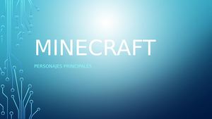 Minecraft Personajes Principales
