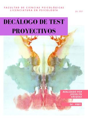 Decálogo De Test Proyectivos