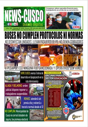 DIARIO NEWS CUSCO 9 De Julio