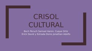 Crisol Cultural