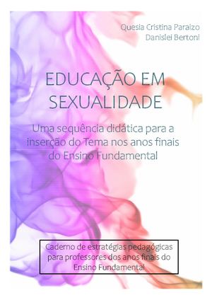 Educação em sexualidade: uma sequência didática para inserção do tema nos anos finais do ensino fundamental