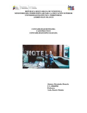 Contabilidad Hotelera (Libro Diario)