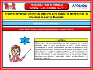 SEMANA 15 A 17- 2021- 5°EPT - FORMULAMOS EL DESAFIO, DEFINIMOS EL PROBLEMA E IDEAMOS SOLUCIONES