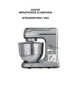 Notice Robot Pâtissier_IT