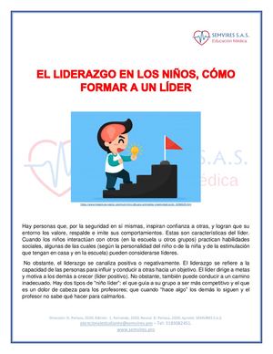 El Liderazgo En Los Niños Etica Septimos