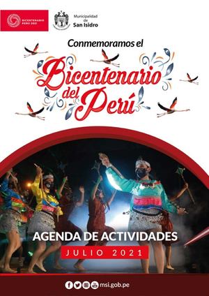 Agenda de actividades - Julio 2021