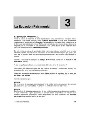 Tema3 Ecuación Patrimonial Autor Jose Brito Libro Contabilidad Fianciera