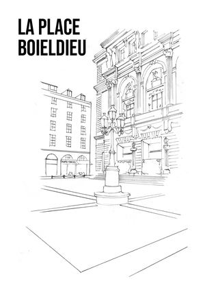 Présentation de la Place Boieldieu- Projet de design 2021