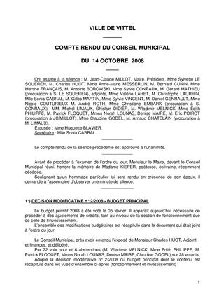 Renaturation-Cr Cm 14102008 Vote Cession Parcelle Entrepot