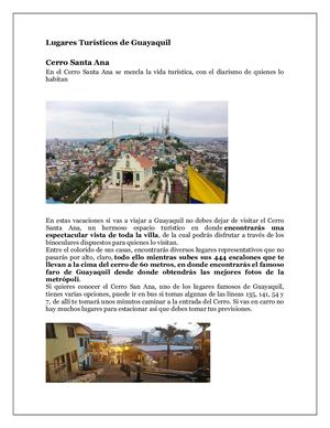 Lugares Turísticos De Guayaquil