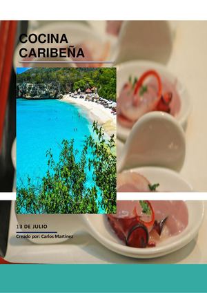 Revista Sobre Cocina Caribeña