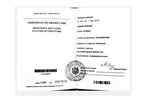 Certificate, Diplome Personale