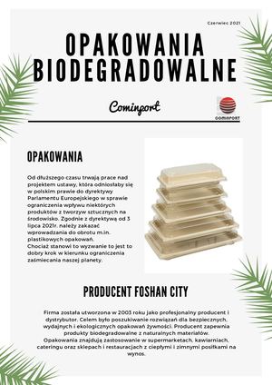 Opakowania Biodegradowalne